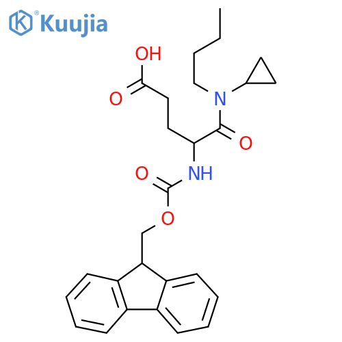 4-butyl(cyclopropyl)carbamoyl-4-({(9H-fluoren-9-yl)methoxycarbonyl}amino)butanoic acid structure