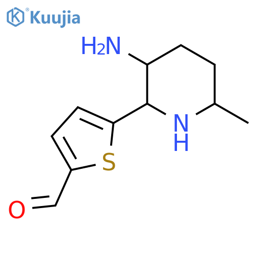 5-(3-amino-6-methylpiperidin-2-yl)thiophene-2-carbaldehyde structure