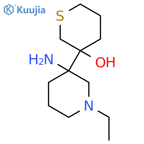 3-(3-amino-1-ethylpiperidin-3-yl)thian-3-ol structure
