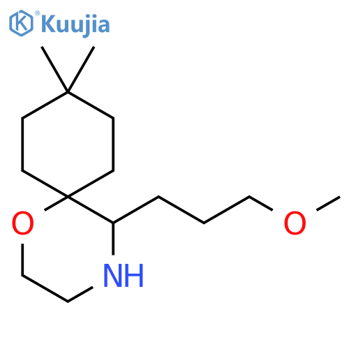 5-(3-methoxypropyl)-9,9-dimethyl-1-oxa-4-azaspiro5.5undecane structure