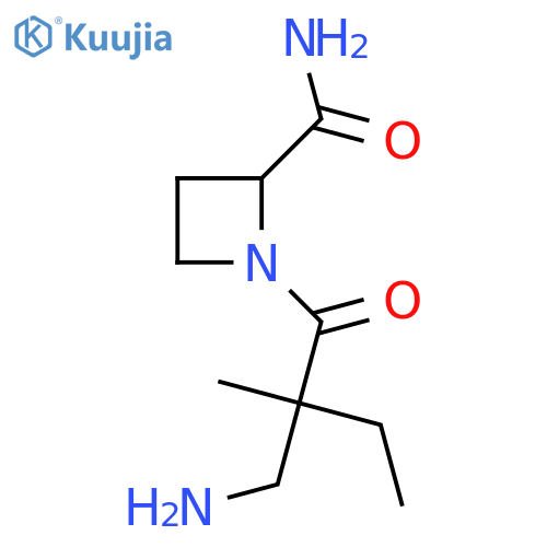 1-2-(aminomethyl)-2-methylbutanoylazetidine-2-carboxamide structure