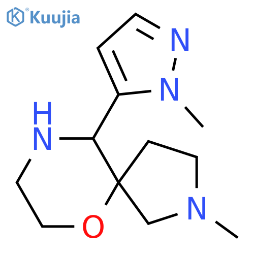 2-methyl-10-(1-methyl-1H-pyrazol-5-yl)-6-oxa-2,9-diazaspiro4.5decane structure