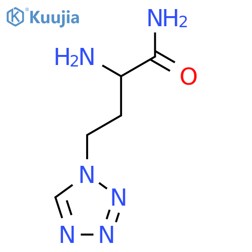 2-amino-4-(1H-1,2,3,4-tetrazol-1-yl)butanamide structure
