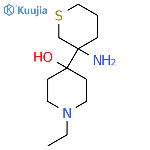 4-(3-aminothian-3-yl)-1-ethylpiperidin-4-ol structure