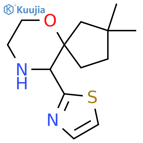 2,2-dimethyl-10-(1,3-thiazol-2-yl)-6-oxa-9-azaspiro4.5decane structure
