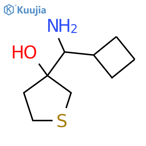 3-amino(cyclobutyl)methylthiolan-3-ol structure