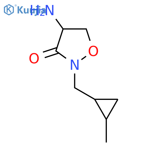 4-amino-2-(2-methylcyclopropyl)methyl-1,2-oxazolidin-3-one structure