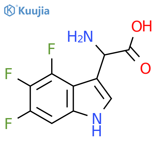 2-amino-2-(4,5,6-trifluoro-1H-indol-3-yl)acetic acid structure