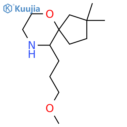 10-(3-methoxypropyl)-2,2-dimethyl-6-oxa-9-azaspiro4.5decane structure