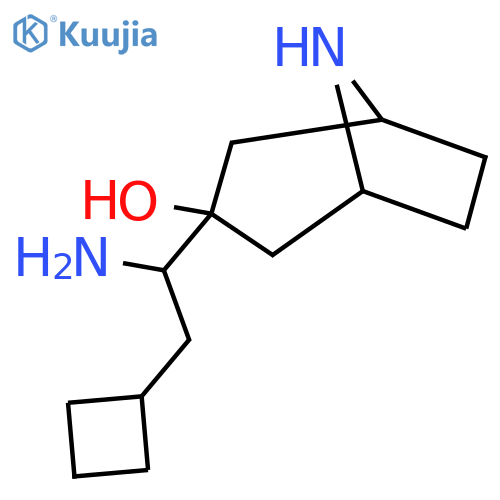 3-(1-amino-2-cyclobutylethyl)-8-azabicyclo3.2.1octan-3-ol structure