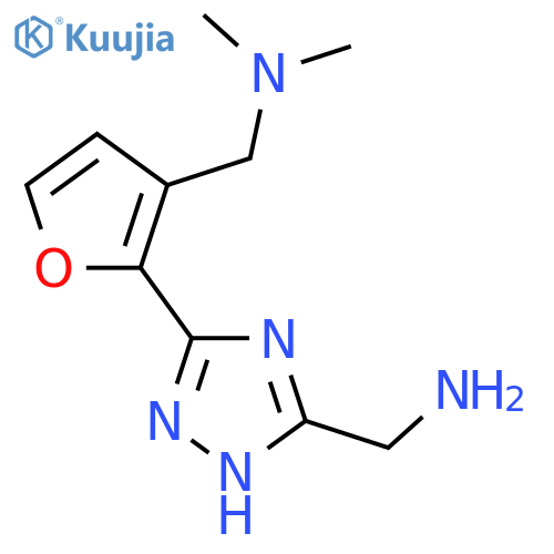 (5-{3-(dimethylamino)methylfuran-2-yl}-1H-1,2,4-triazol-3-yl)methanamine structure