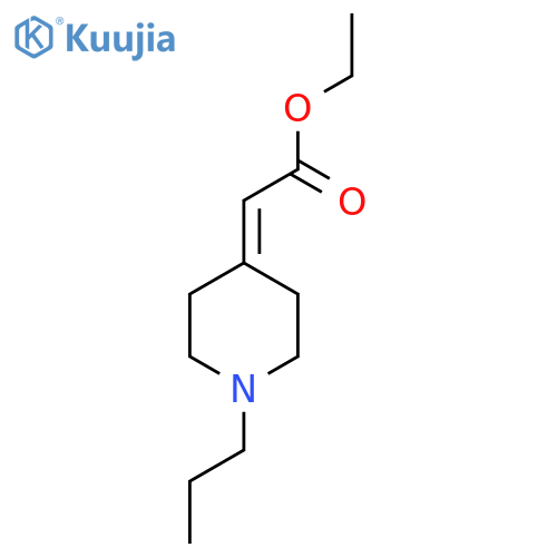 ethyl 2-(1-propylpiperidin-4-ylidene)acetate structure
