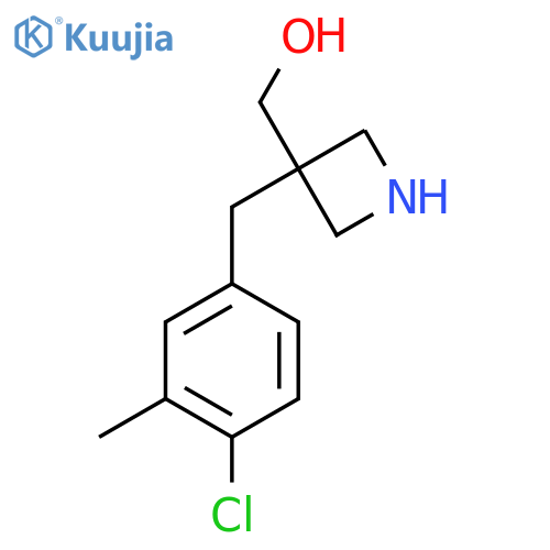 {3-(4-chloro-3-methylphenyl)methylazetidin-3-yl}methanol structure