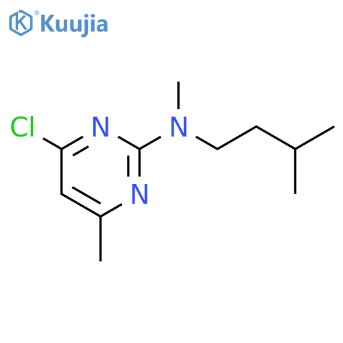 4-chloro-N,6-dimethyl-N-(3-methylbutyl)pyrimidin-2-amine structure