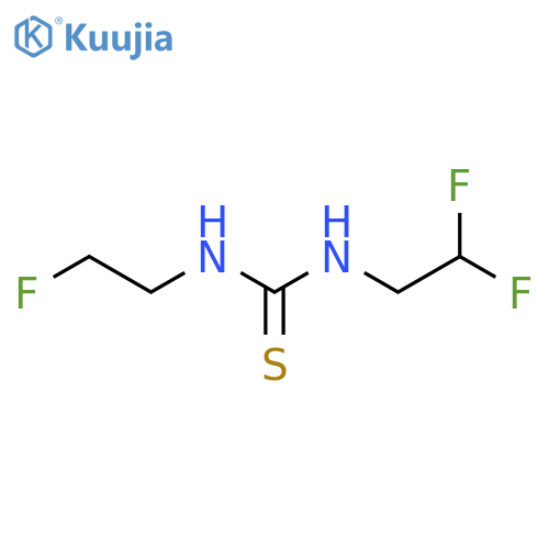 3-(2,2-difluoroethyl)-1-(2-fluoroethyl)thiourea structure