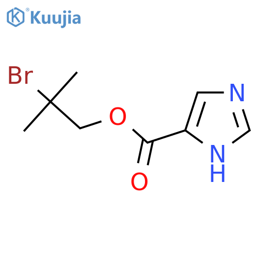 2-bromo-2-methylpropyl 1H-imidazole-5-carboxylate structure
