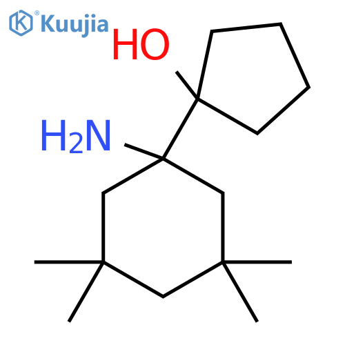 1-(1-amino-3,3,5,5-tetramethylcyclohexyl)cyclopentan-1-ol structure