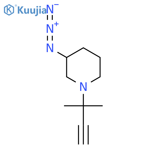 3-azido-1-(2-methylbut-3-yn-2-yl)piperidine structure