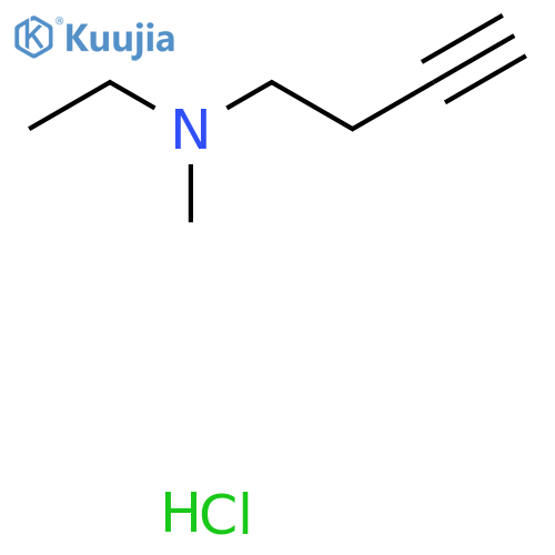 (But-3-yn-1-yl)(ethyl)methylamine hydrochloride structure