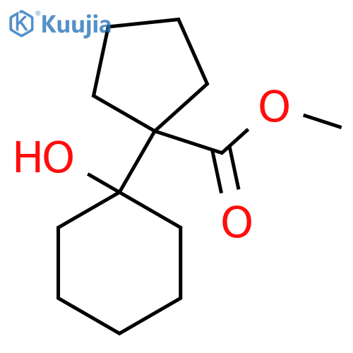 methyl 1-(1-hydroxycyclohexyl)cyclopentane-1-carboxylate structure