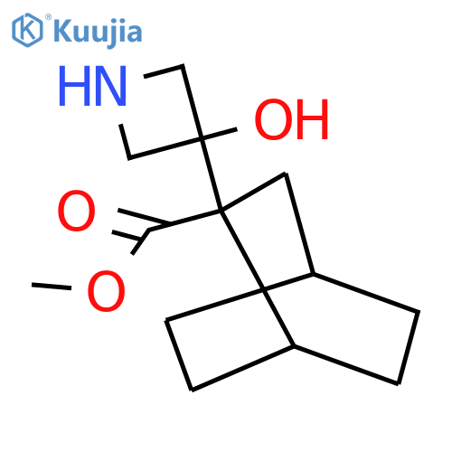 methyl 2-(3-hydroxyazetidin-3-yl)bicyclo2.2.2octane-2-carboxylate structure