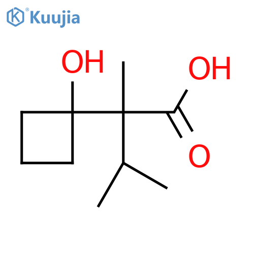 2-(1-Hydroxycyclobutyl)-2,3-dimethylbutanoic acid structure