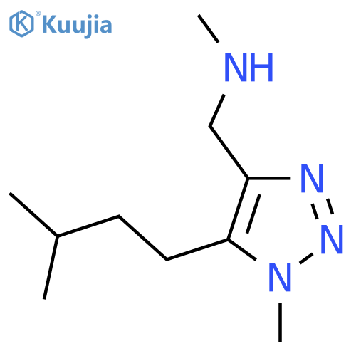 methyl({1-methyl-5-(3-methylbutyl)-1H-1,2,3-triazol-4-ylmethyl})amine structure