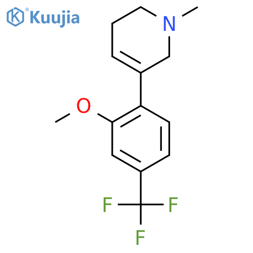 5-2-methoxy-4-(trifluoromethyl)phenyl-1-methyl-1,2,3,6-tetrahydropyridine structure