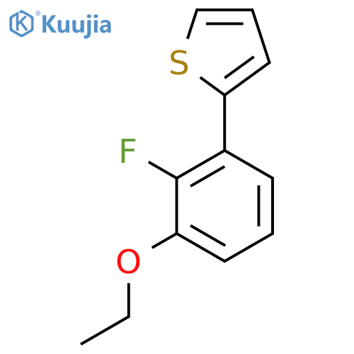 2-(3-ethoxy-2-fluorophenyl)thiophene structure
