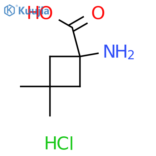 1-amino-3,3-dimethylcyclobutane-1-carboxylic acid hydrochloride structure