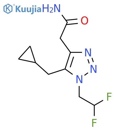2-5-(cyclopropylmethyl)-1-(2,2-difluoroethyl)-1H-1,2,3-triazol-4-ylacetamide structure