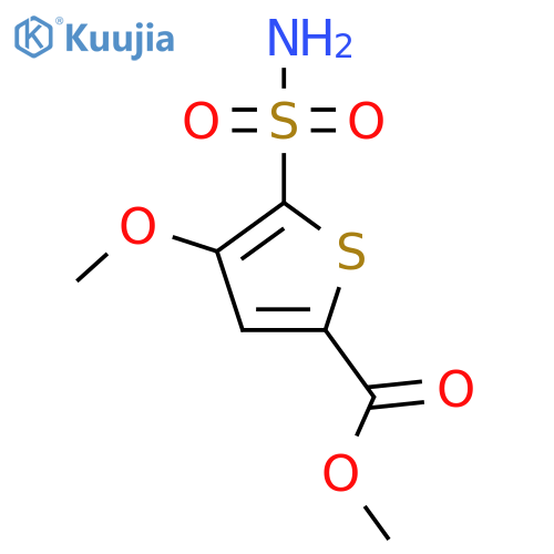 methyl 4-methoxy-5-sulfamoylthiophene-2-carboxylate structure