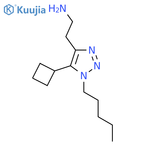 2-(5-cyclobutyl-1-pentyl-1H-1,2,3-triazol-4-yl)ethan-1-amine structure