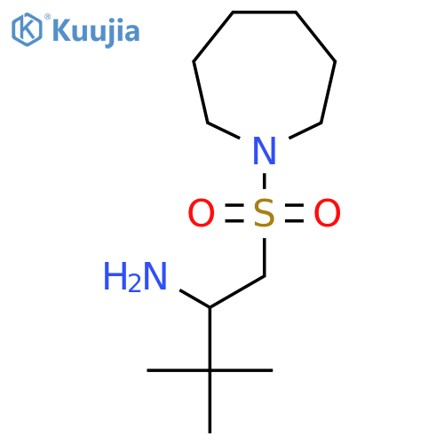 1-(azepane-1-sulfonyl)-3,3-dimethylbutan-2-amine structure