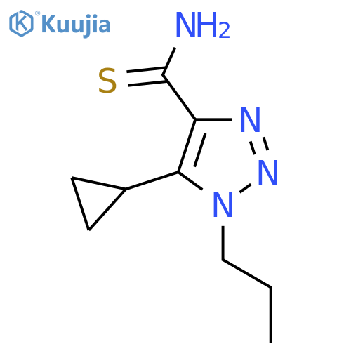 5-cyclopropyl-1-propyl-1H-1,2,3-triazole-4-carbothioamide structure