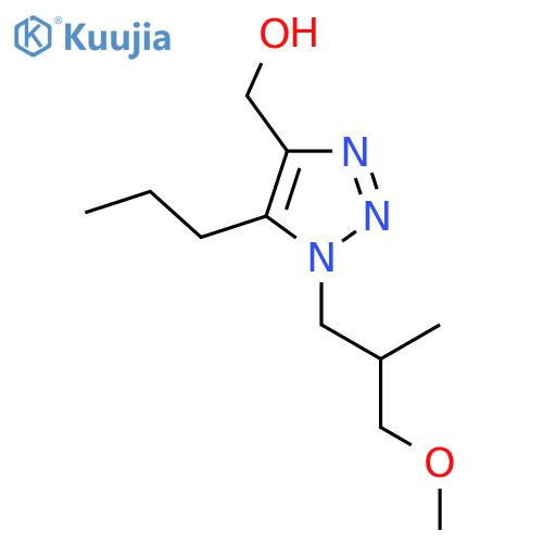 1-(3-methoxy-2-methylpropyl)-5-propyl-1H-1,2,3-triazol-4-ylmethanol structure