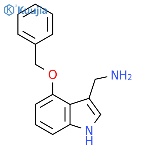 4-(benzyloxy)-1H-indol-3-ylmethanamine structure