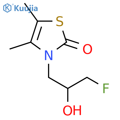 3-(3-fluoro-2-hydroxypropyl)-4,5-dimethyl-2,3-dihydro-1,3-thiazol-2-one structure