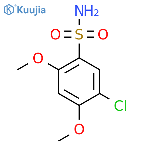 5-chloro-2,4-dimethoxybenzene-1-sulfonamide structure