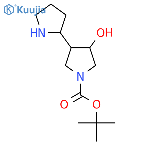 tert-butyl 3-hydroxy-4-(pyrrolidin-2-yl)pyrrolidine-1-carboxylate structure