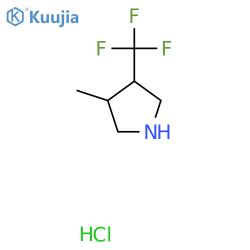 3-Methyl-4-(trifluoromethyl)pyrrolidine hydrochloride structure