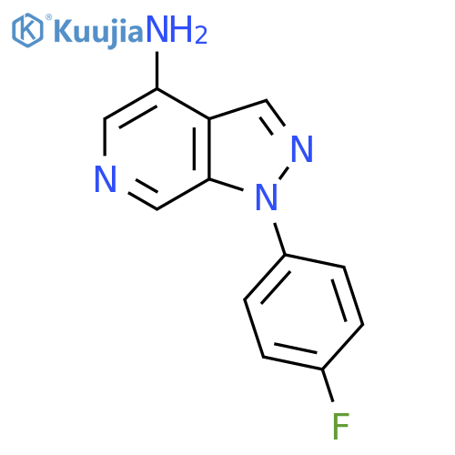 1-(4-fluorophenyl)-1H-pyrazolo3,4-cpyridin-4-amine structure