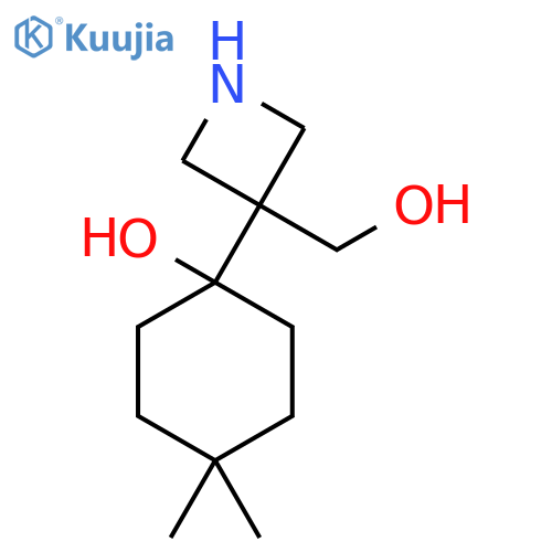 1-3-(hydroxymethyl)azetidin-3-yl-4,4-dimethylcyclohexan-1-ol structure