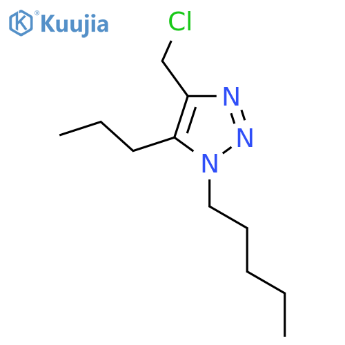 4-(chloromethyl)-1-pentyl-5-propyl-1H-1,2,3-triazole structure