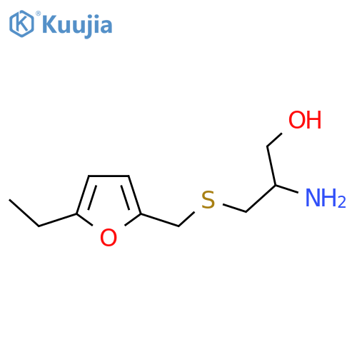 2-amino-3-{(5-ethylfuran-2-yl)methylsulfanyl}propan-1-ol structure