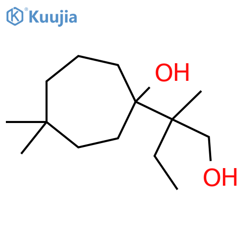 1-(1-hydroxy-2-methylbutan-2-yl)-4,4-dimethylcycloheptan-1-ol structure