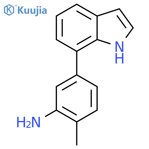 5-(1H-indol-7-yl)-2-methylaniline structure
