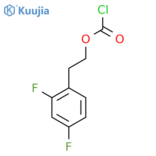 2-(2,4-difluorophenyl)ethyl chloroformate structure