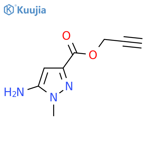 prop-2-yn-1-yl 5-amino-1-methyl-1H-pyrazole-3-carboxylate structure