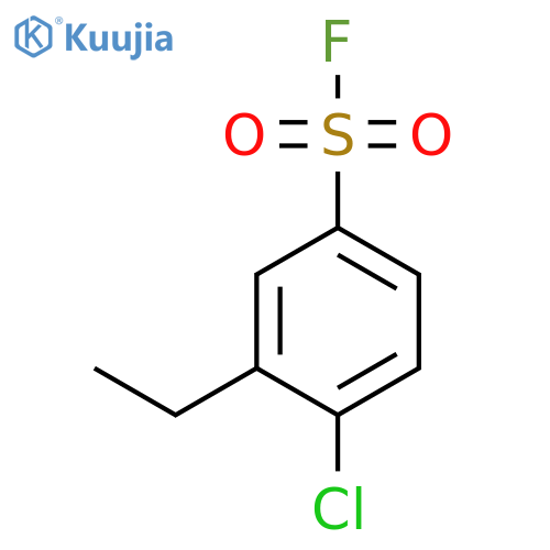 4-chloro-3-ethylbenzene-1-sulfonyl fluoride structure